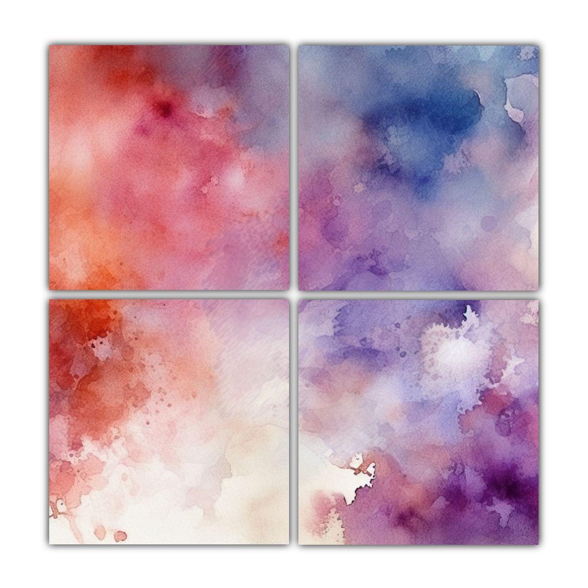 Pinturas Decorativas De Fondo Acuarela Grunge De 160x160 Cm-0