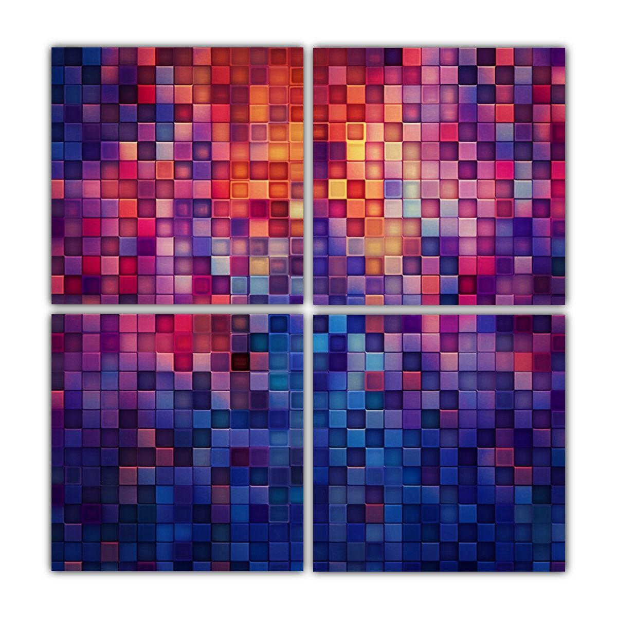Cuadro De Pared Vanguardia Bonito Con Patrones 100x100 Cm-0