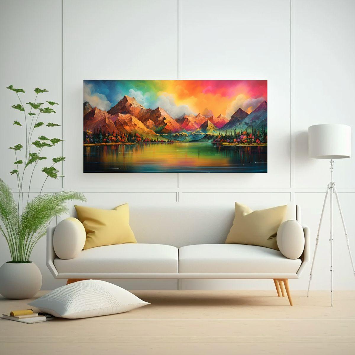 Pinturas Decorativas Abstractas De Armonía 120x60cm-2