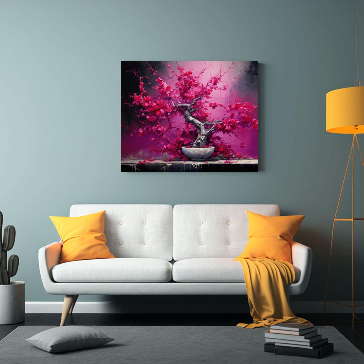 Cuadro Abstracto Estilo Galería En óleo Detallado De Bons 90x60cm-2