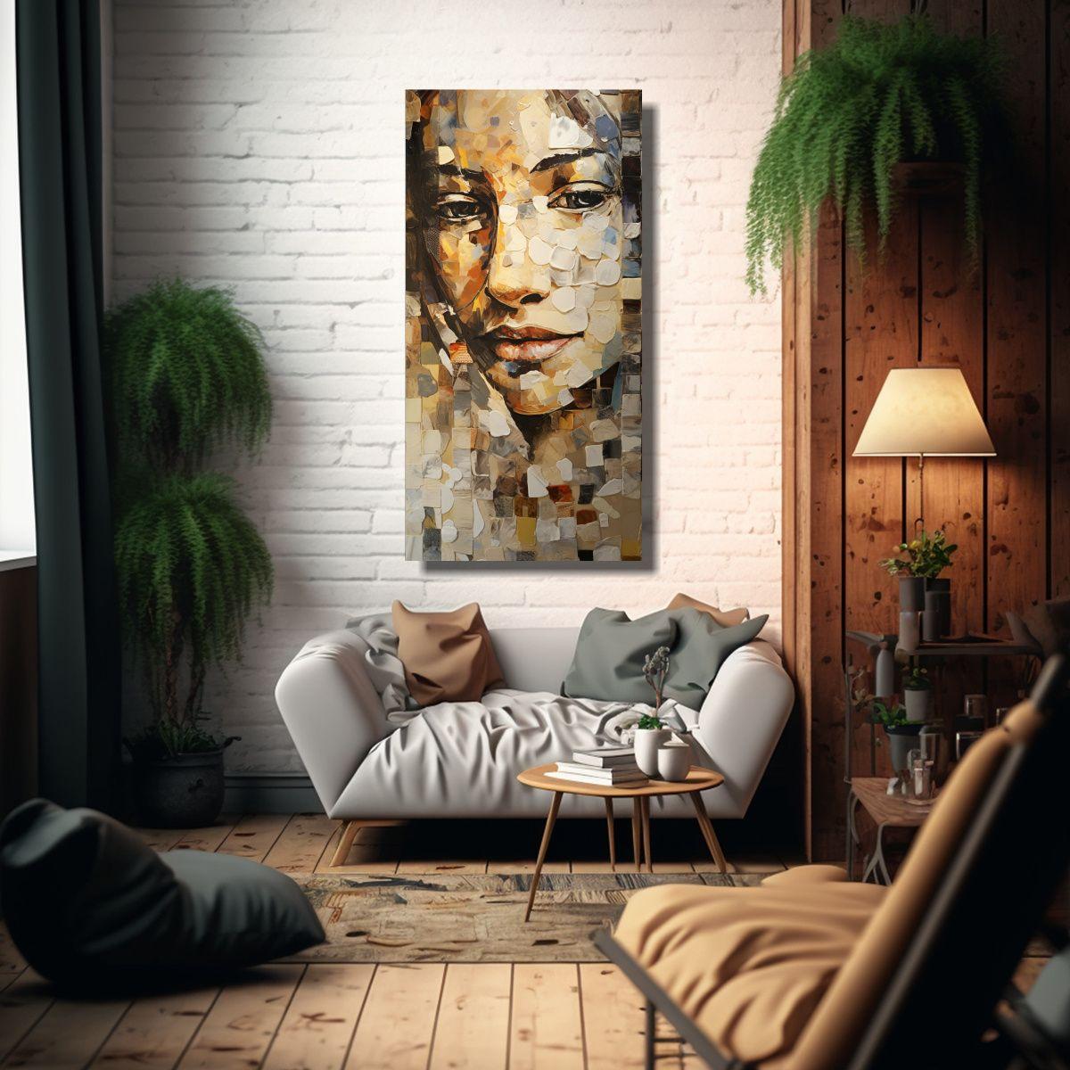 Pinturas Decorativas De Tela En Bastidor 50x100cm-2