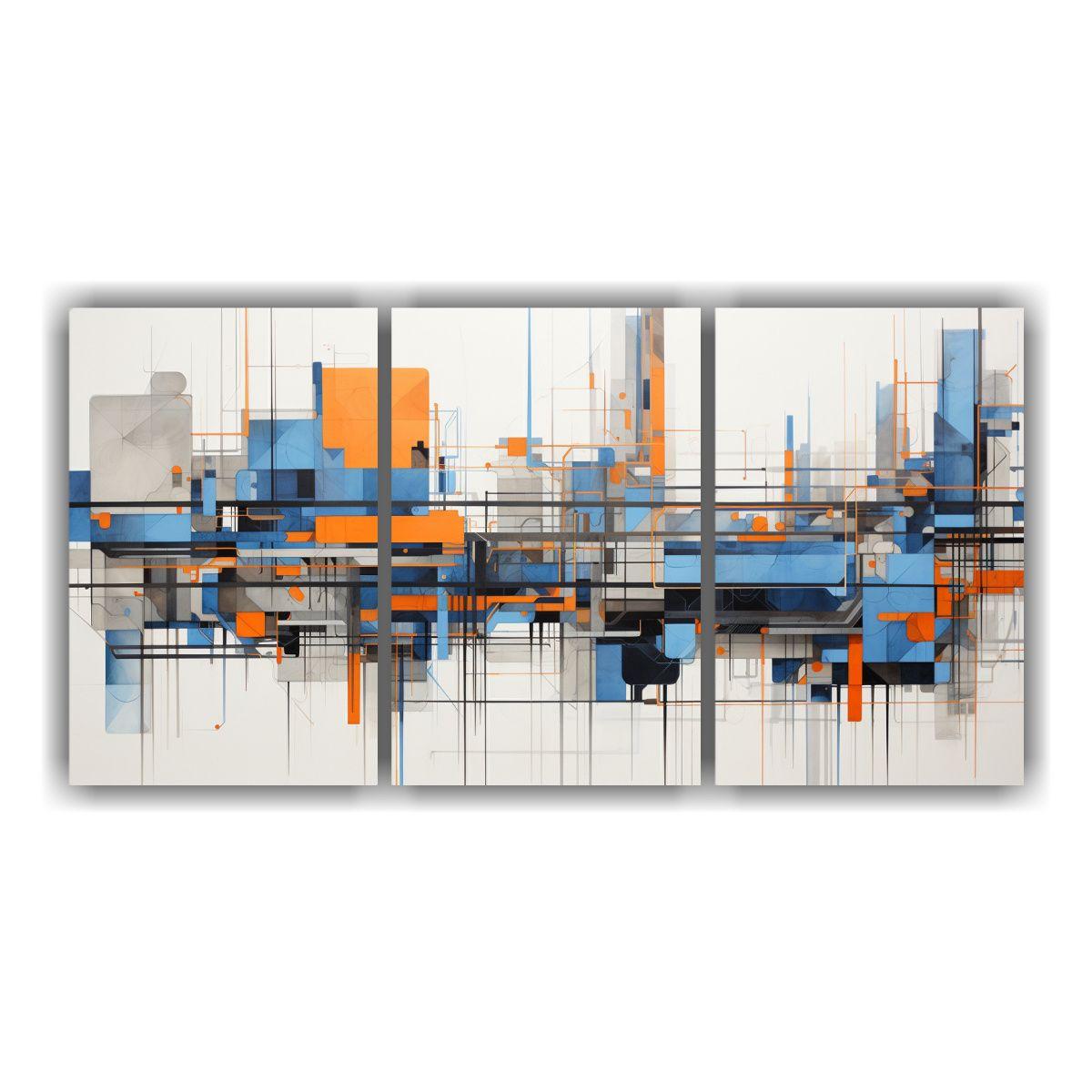Pintura Decorativa De Lienzo Vision Con Dibujo 60x30 Cm-0