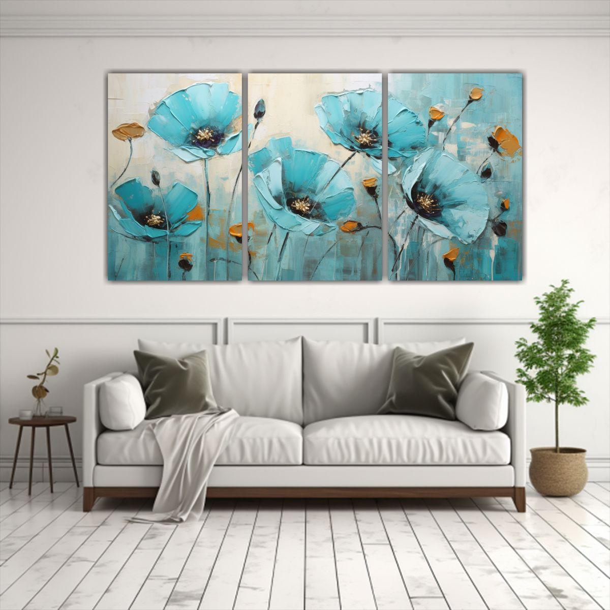 Conjunto 3 Cuadros Inspirador En Estilo 90x45 Cm-2