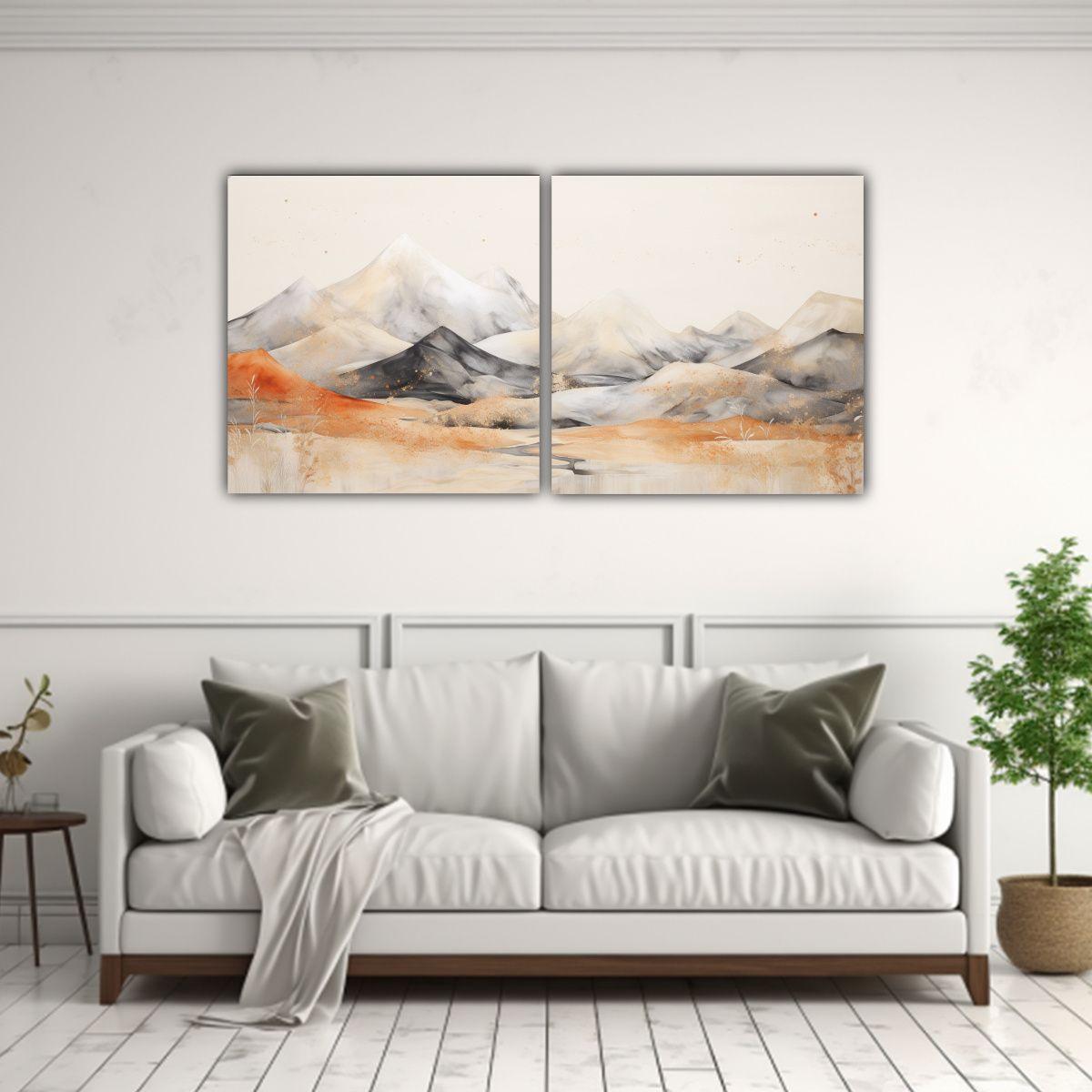 Pintura Decorativa De Paisaje En Estilo Elegante 100x50 Cm-2