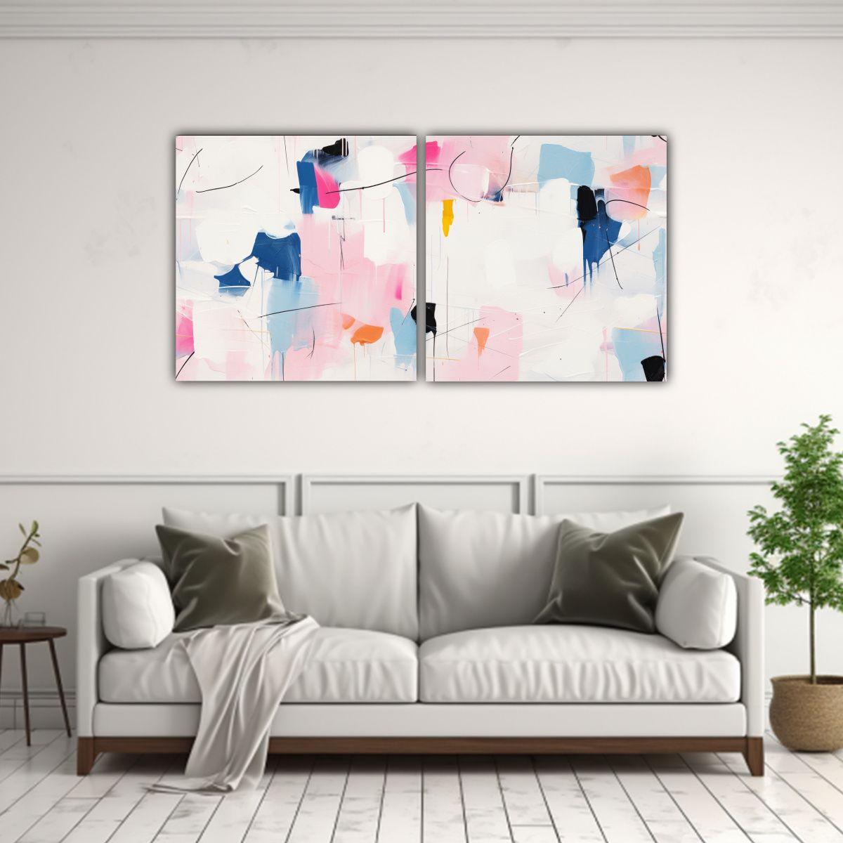 Pinturas Decorativas De Elegancia Neominimalistas 80x40 Cm-2