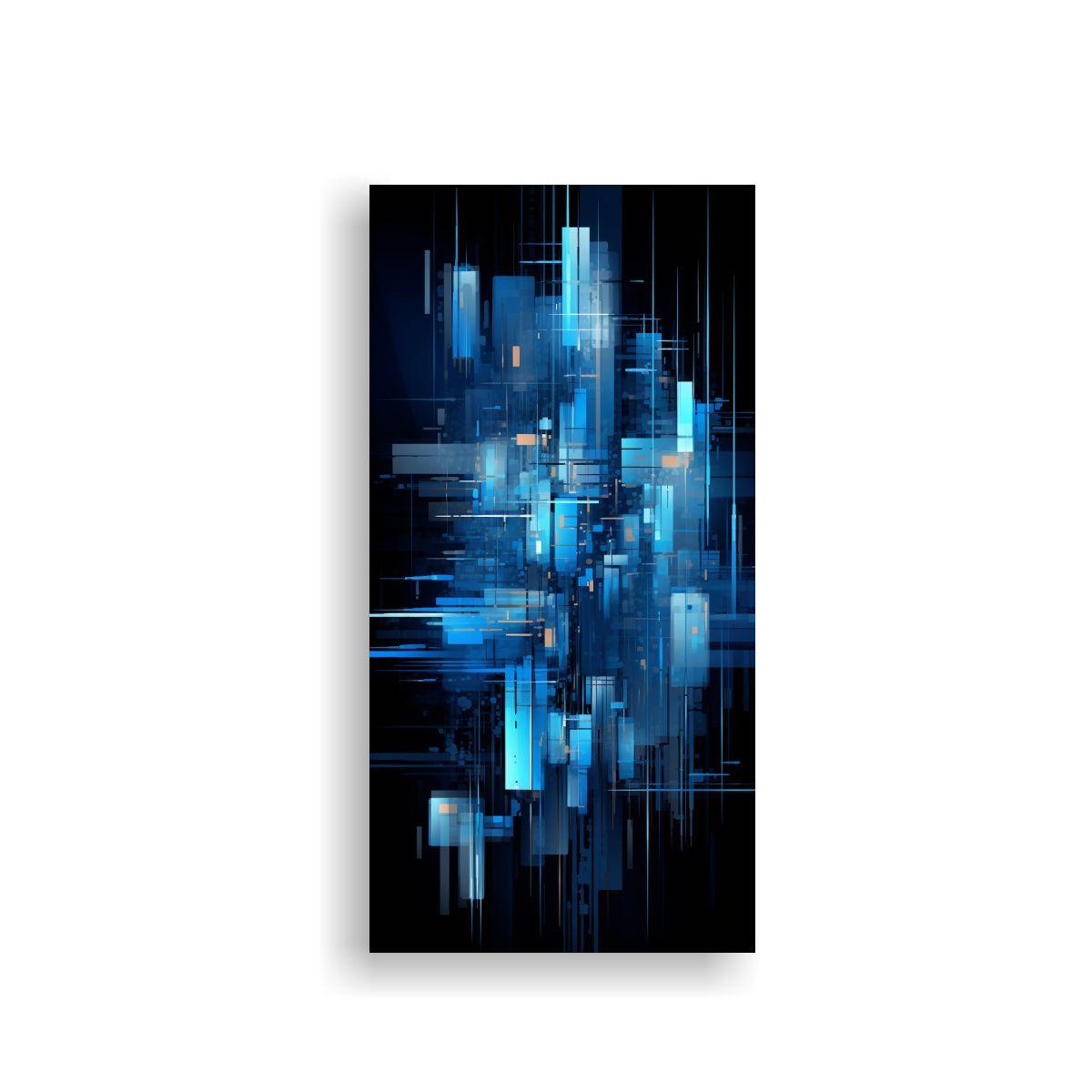 Lienzo De Tela Decorativo Para Cuarto, Ciudad 40x80cm-0