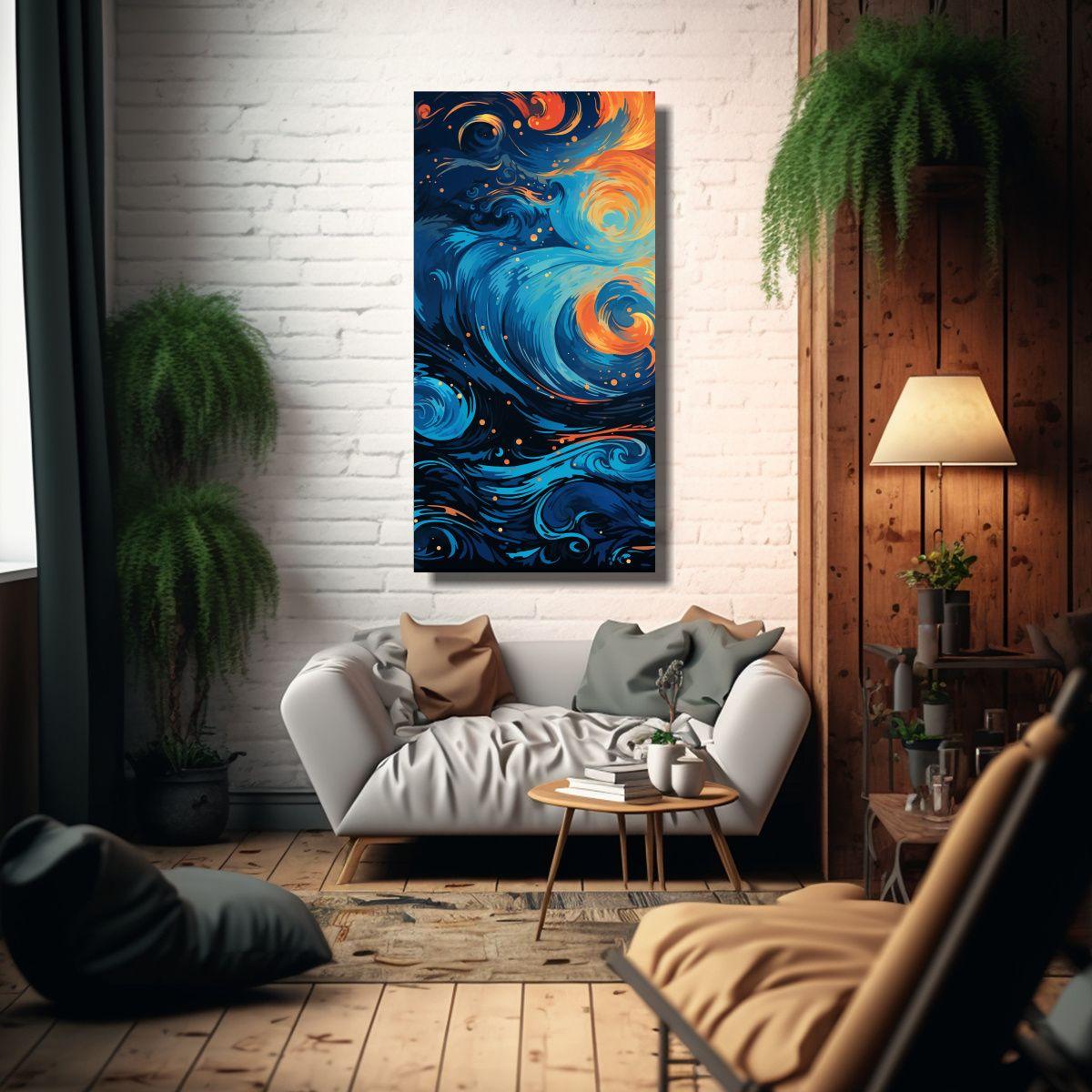 Pintura Estética Espectacular De Fondo De 50x100cm-2