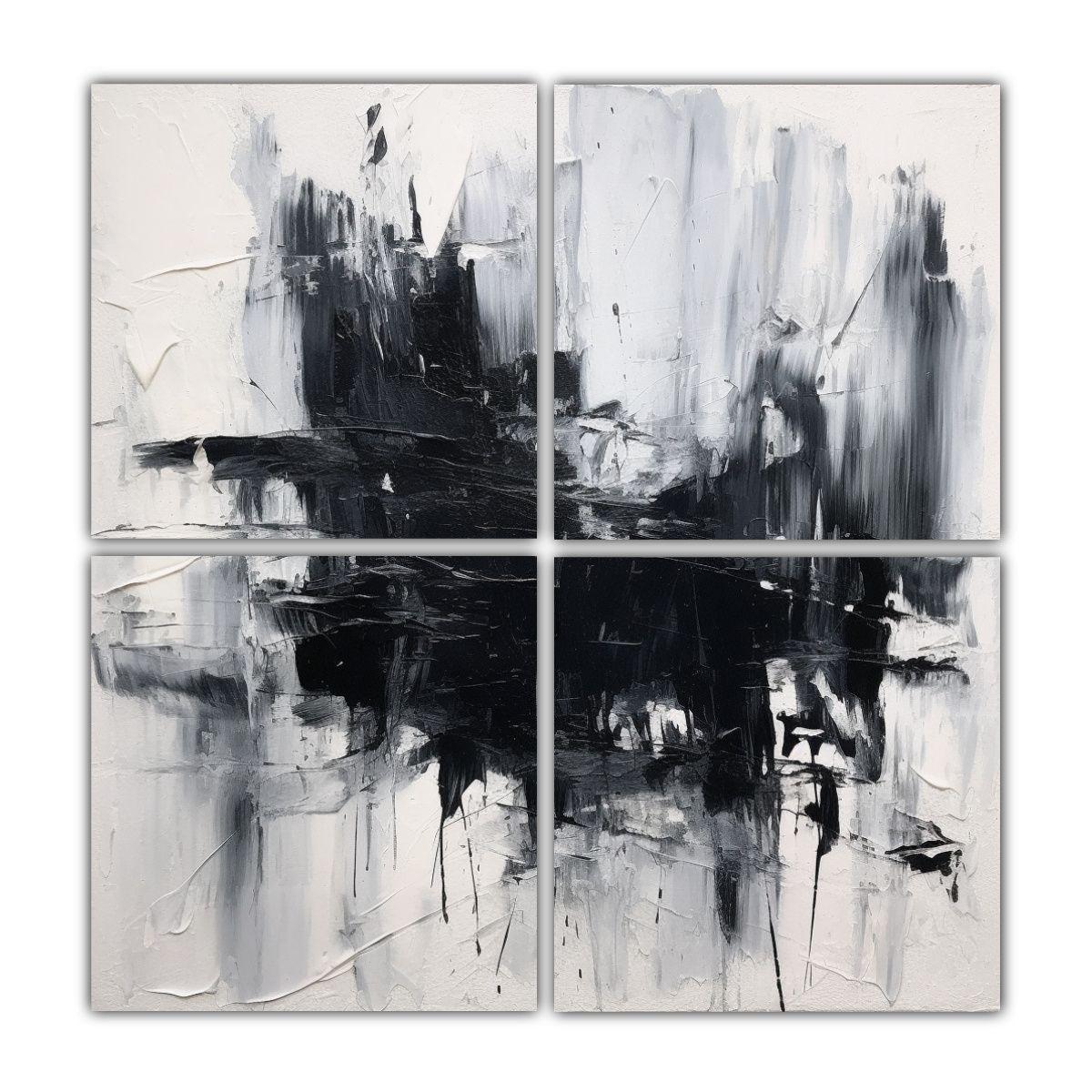 Cuadro Abstracto Minimalista De Gran Riqueza 100x100 Cm-0