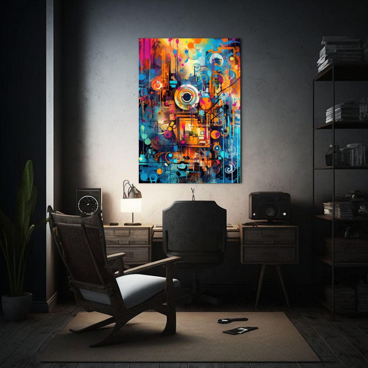 Mural Digital De Diseño Inspirado En Arte 60x90cm-2