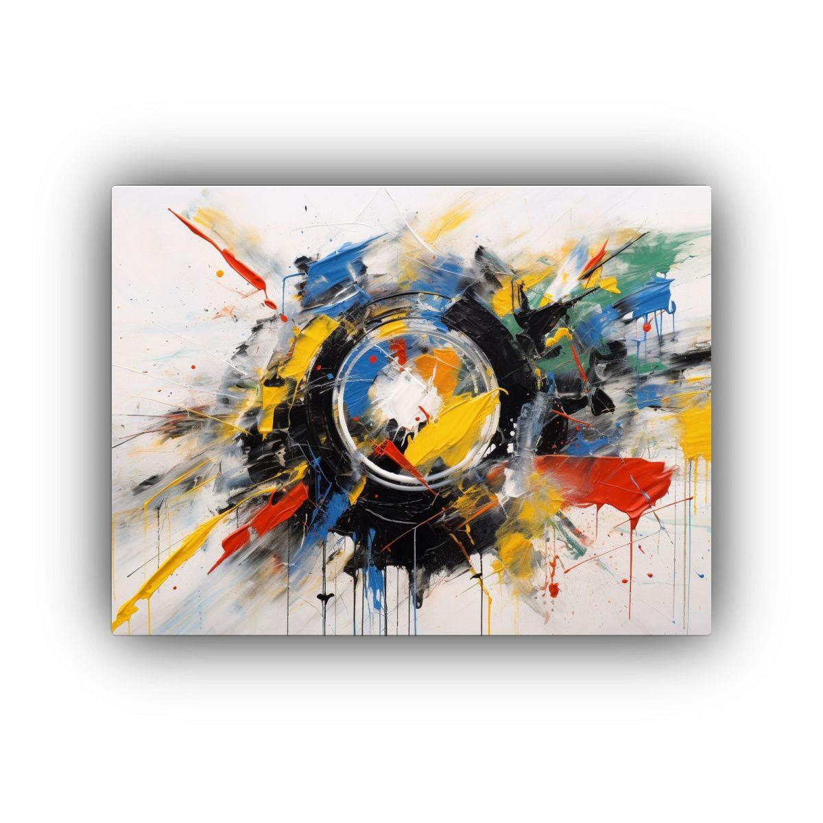 Pinturas Decorativas Juveniles Abstractas En Tela Canvas Vib 30x20cm-0