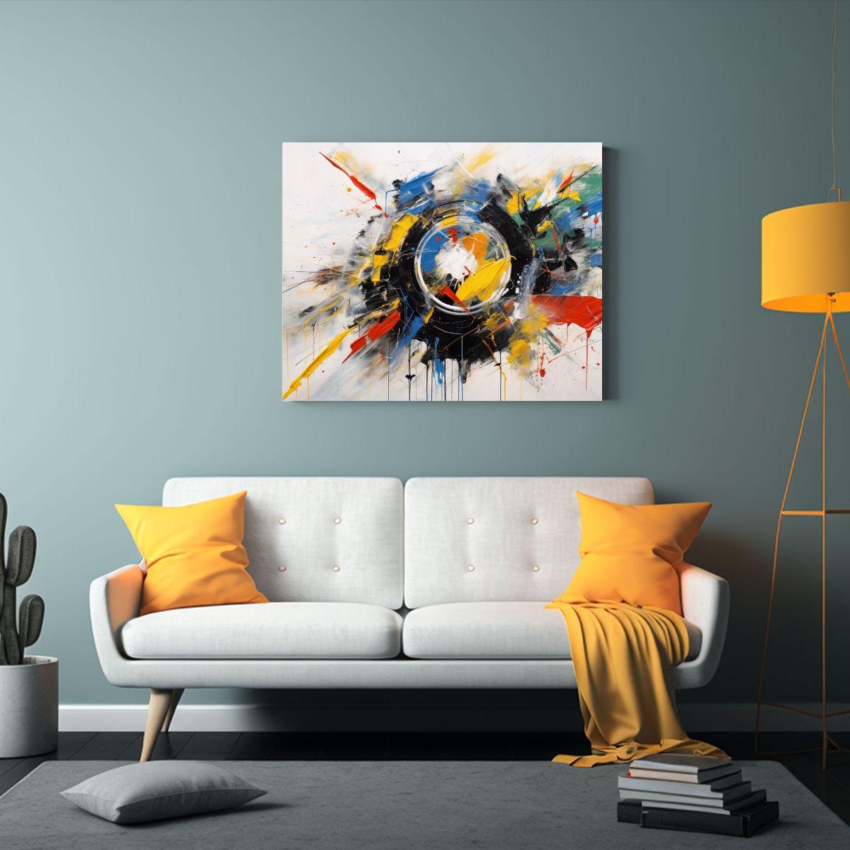 Pinturas Decorativas Juveniles Abstractas En Tela Canvas Vib 30x20cm-2
