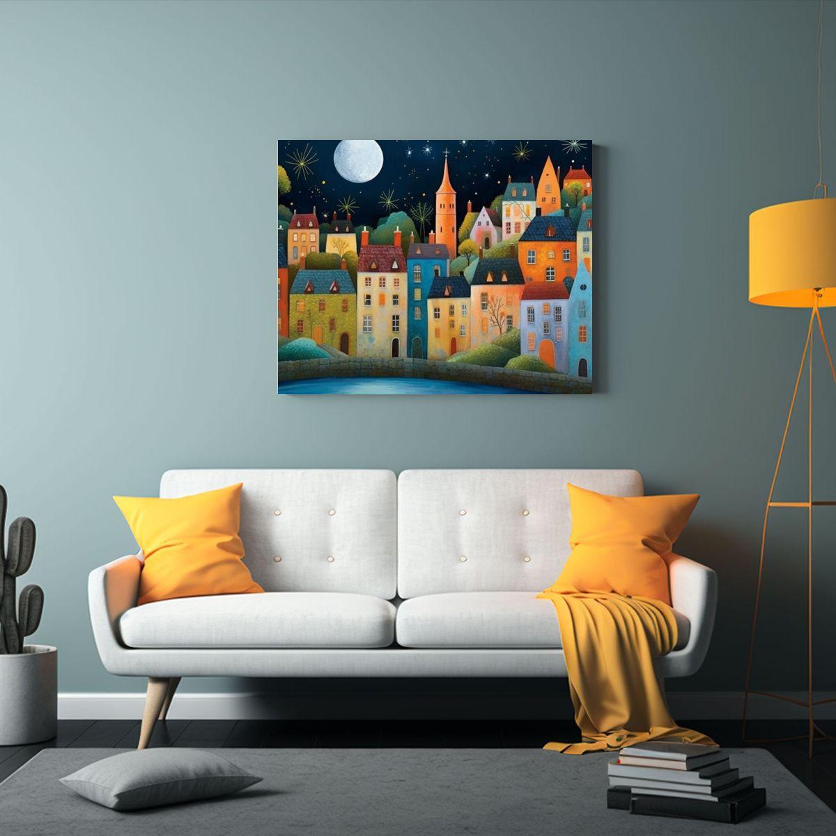 Cuadros Decorativos De Pinturas Modernas Y Coloridas En Pueb 65x50cm-2