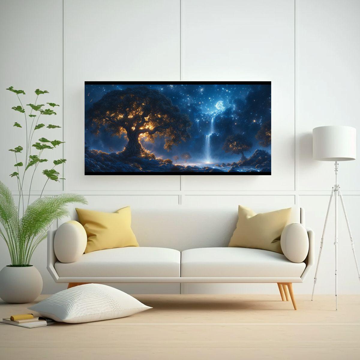 Paisaje Surrealista Elegante Con árboles 120x60cm-2