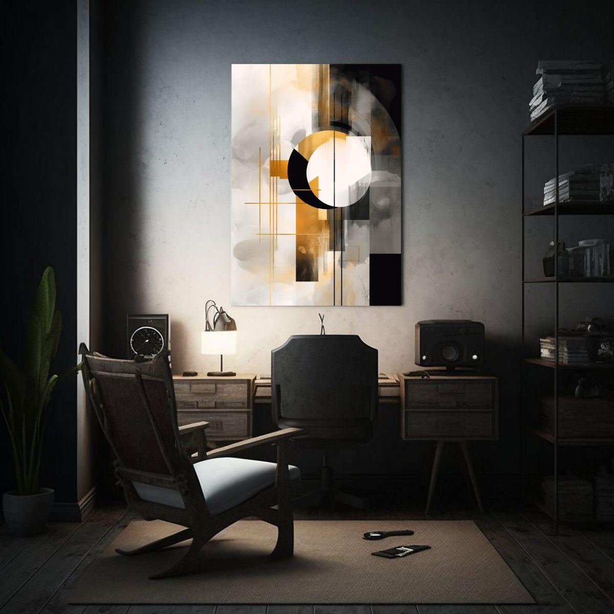 Pinturas Decorativas De Fantasía Cubista Moderna 50x75cm-2