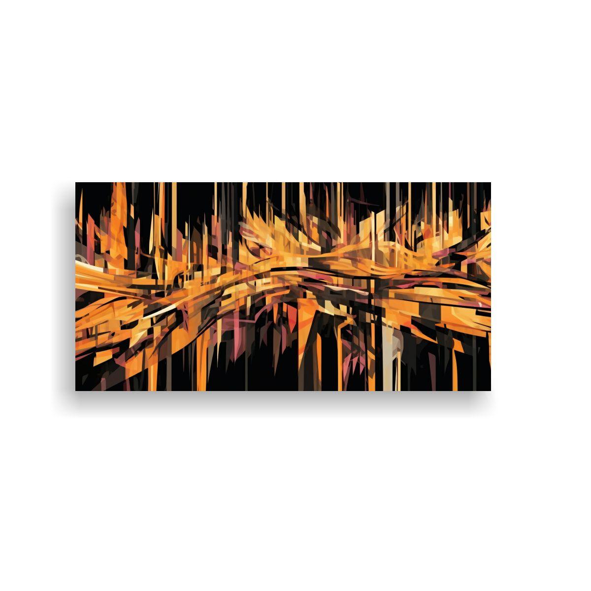 Cuadro Lienzo Tela Estilo Graffiti Fantasía 40x20cm-0