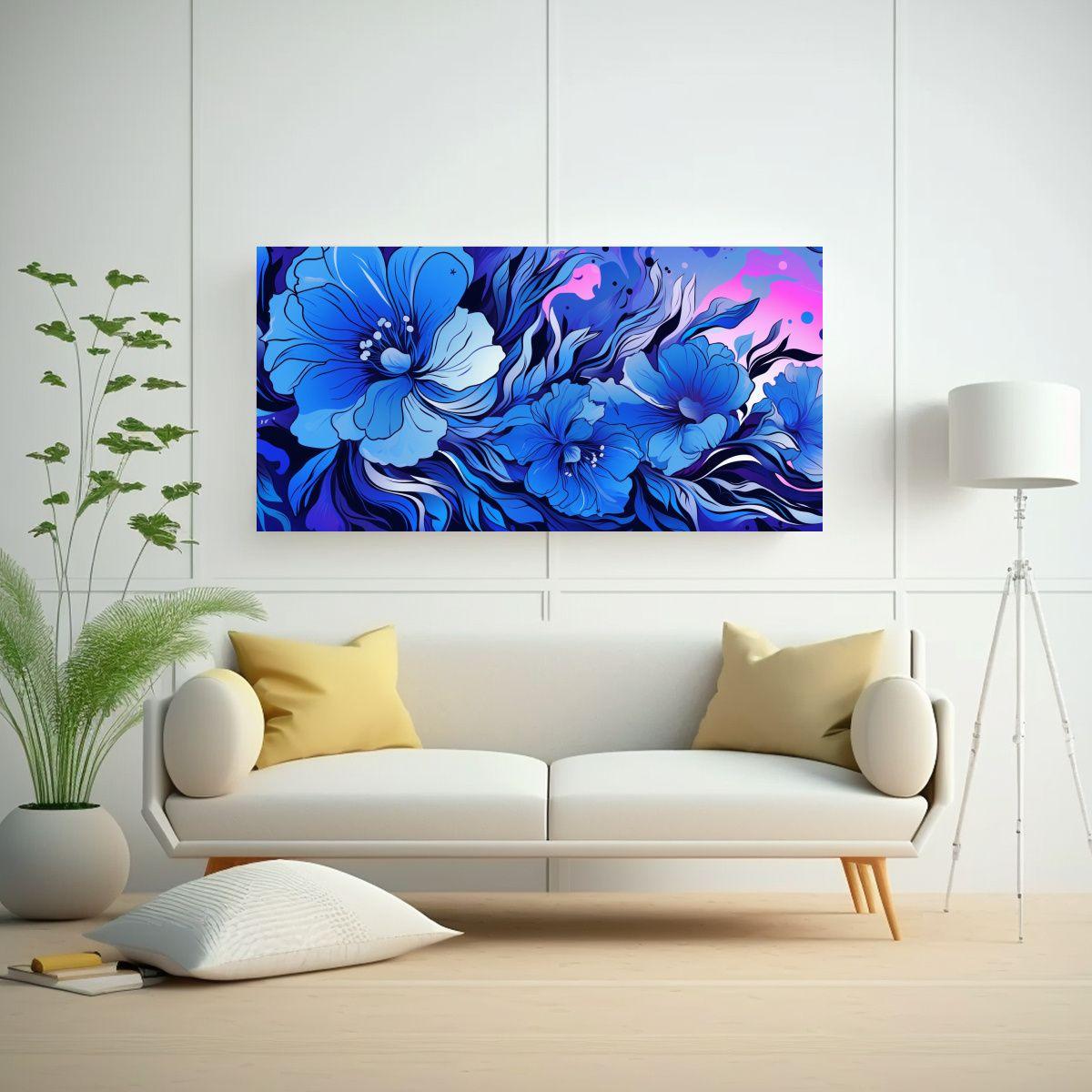 Pintura De Pared Neonoir Con Atmosfera Original 60x30cm-2