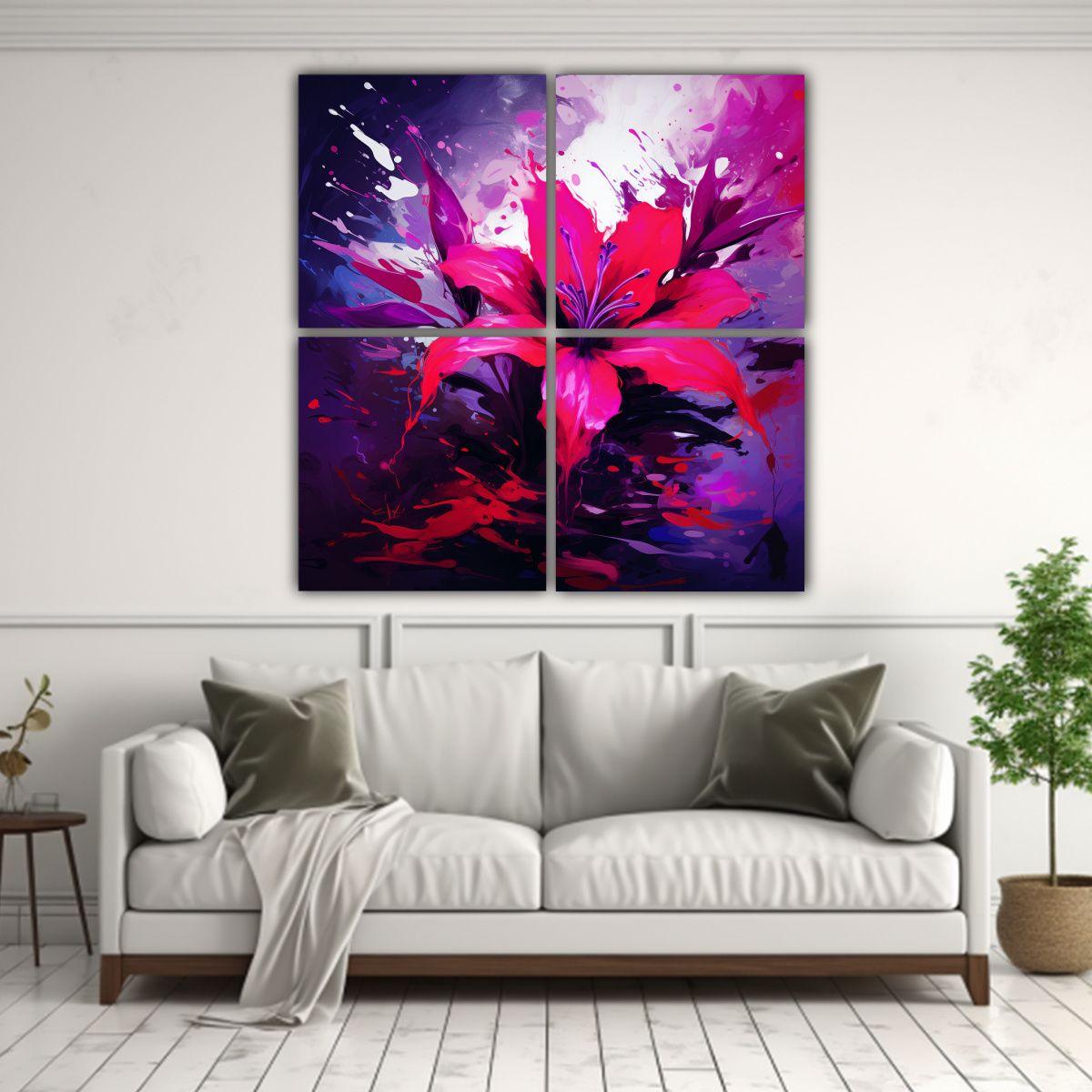 Pinturas En Bastidor Con Diseño Impresionante 160x160 Cm-2