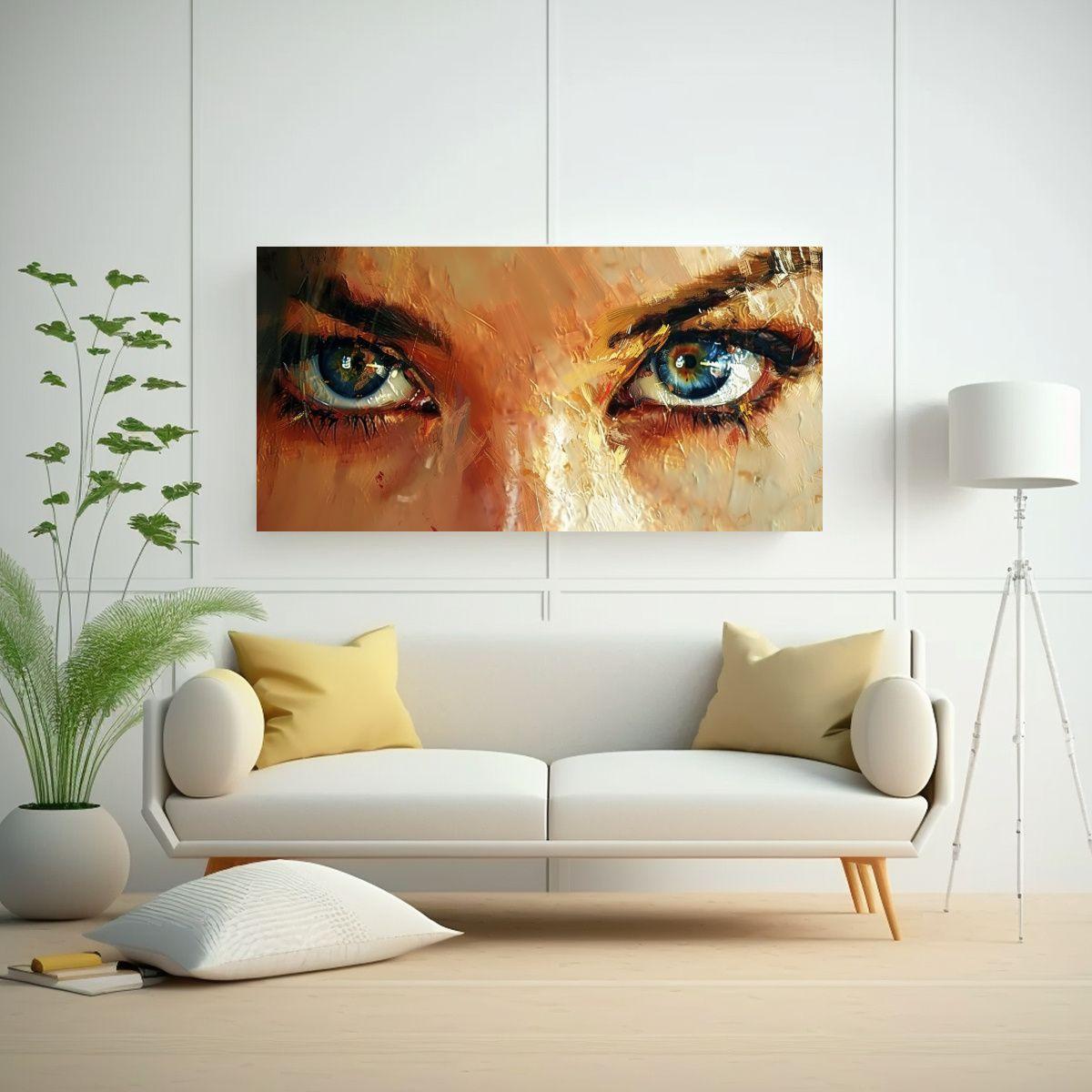 Cuadro Lienzo Dormitorio Decoración Inspiradora 80x40cm-2