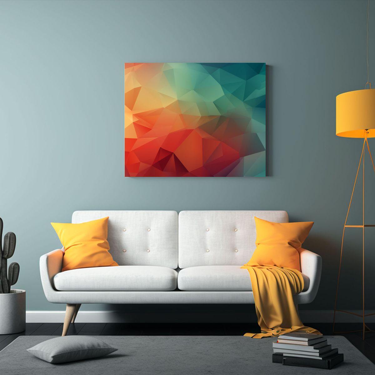 Cuadro Fotografía Colorido Geométrico Abstracto 120x80cm-2