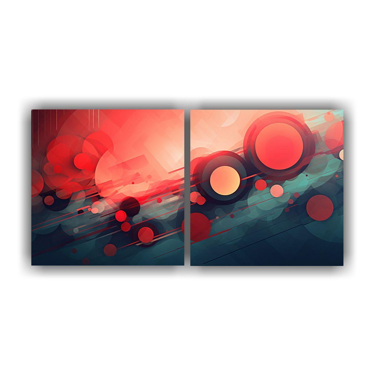 Lienzos Simétricos Abstractos Para Videojuegos 100x50 Cm-0