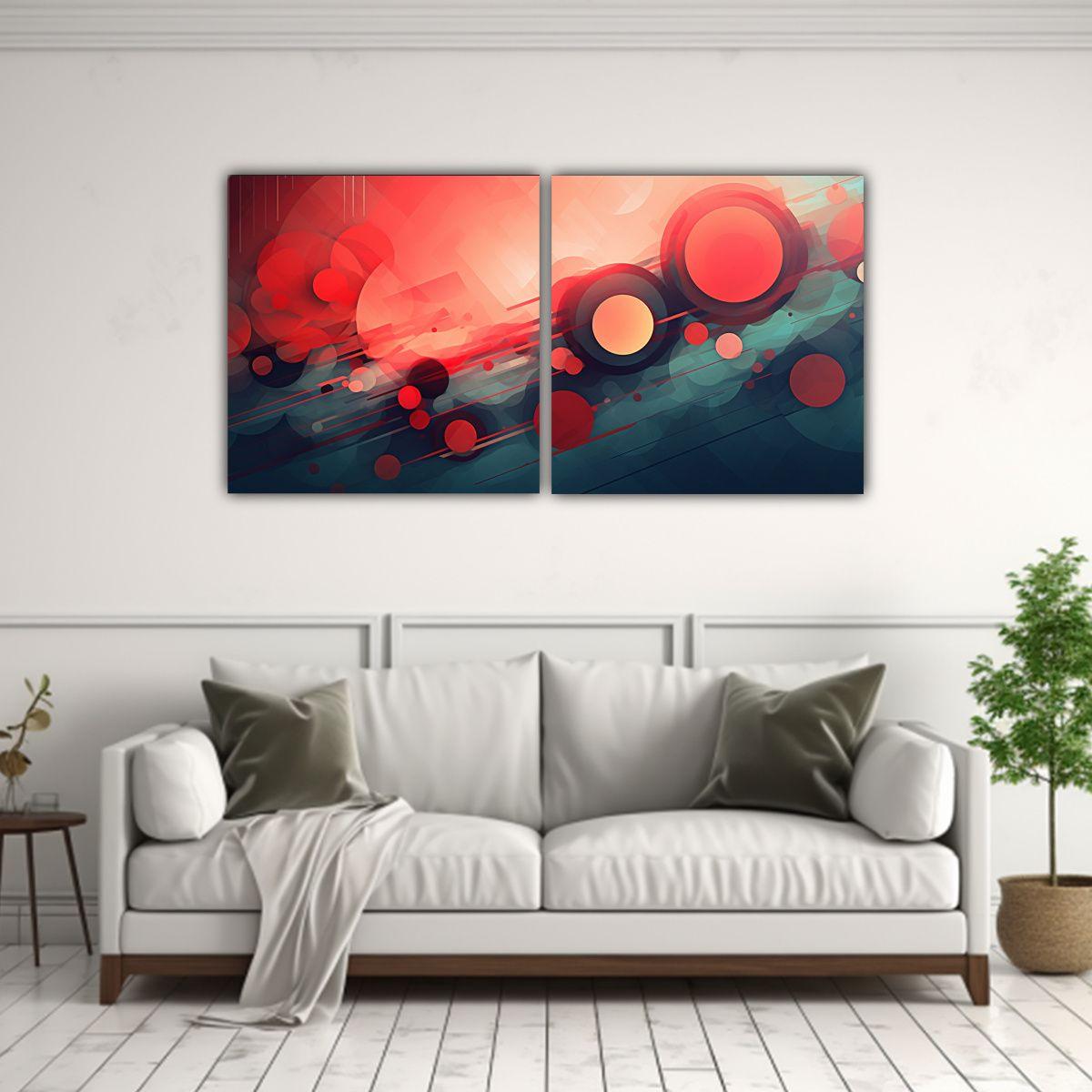 Lienzos Simétricos Abstractos Para Videojuegos 100x50 Cm-2