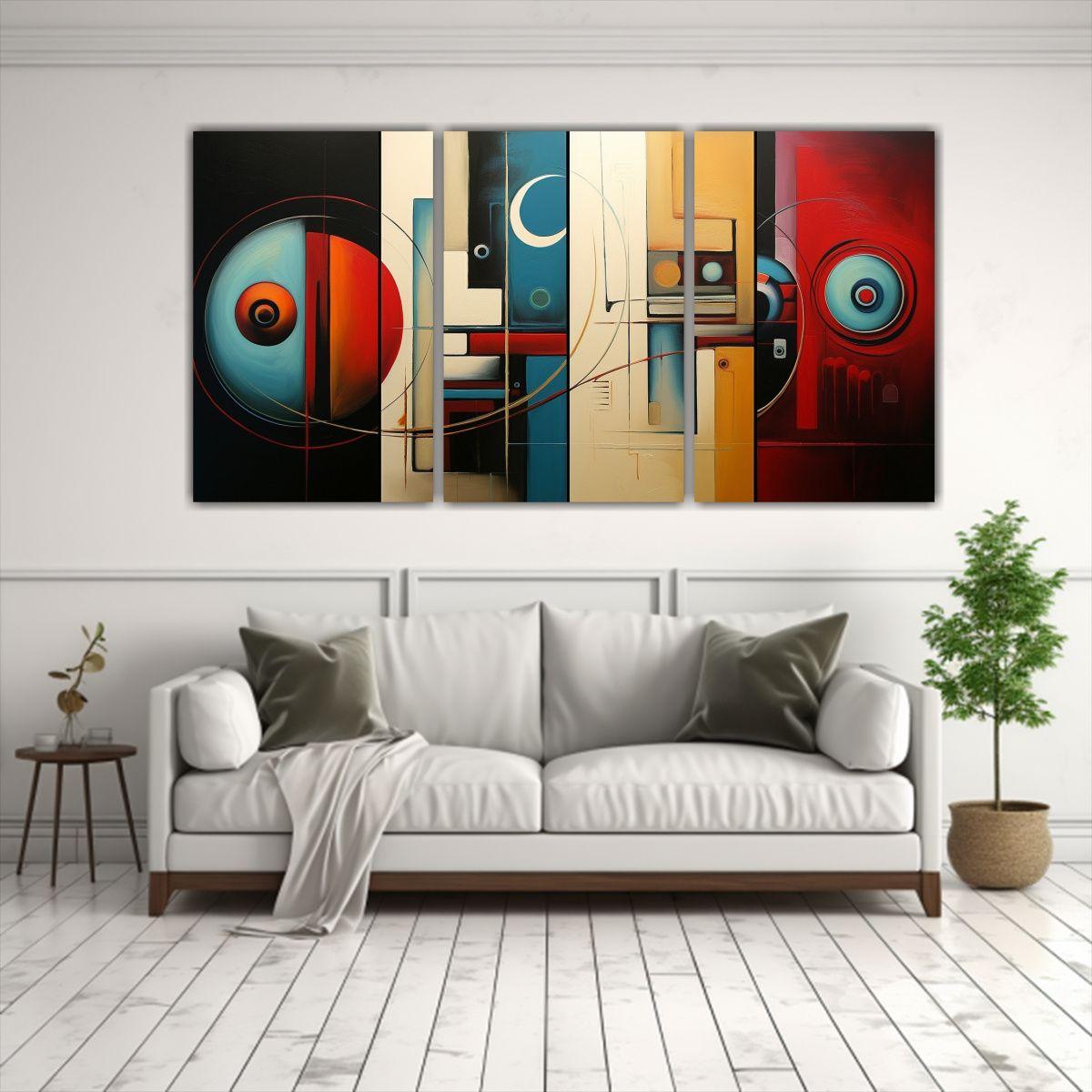 Cuadros Abstractos Modernos Para Dormitorios 180x90 Cm-2