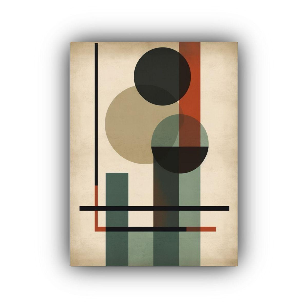 Obra De Arte Minimalista Con Composición 50x65cm-0