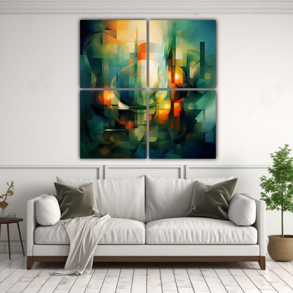 Cuadro Abstracto Inspiración 100x100 Cm-2