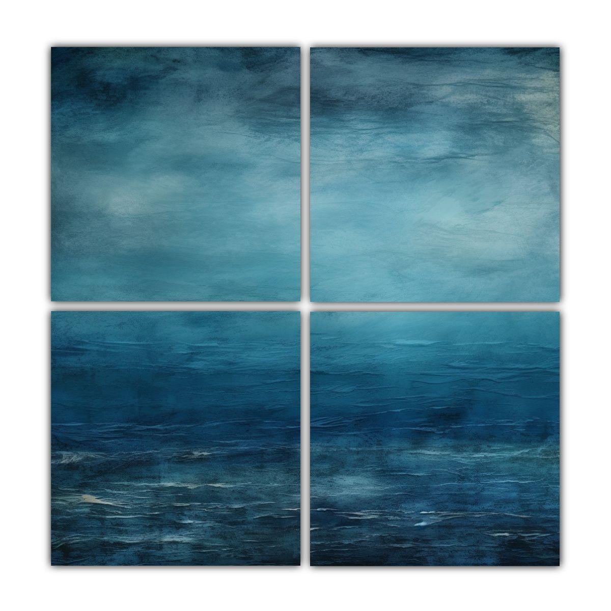 Pinturas Decorativas Acuarela Fantasia En Tonos 200x200 Cm-0