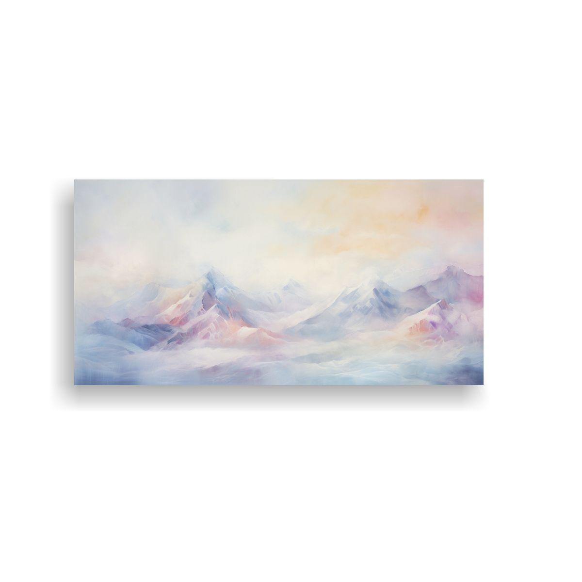 Cuadro Abstracto De Adorno De Lienzo Conceptual En 40x20cm-0