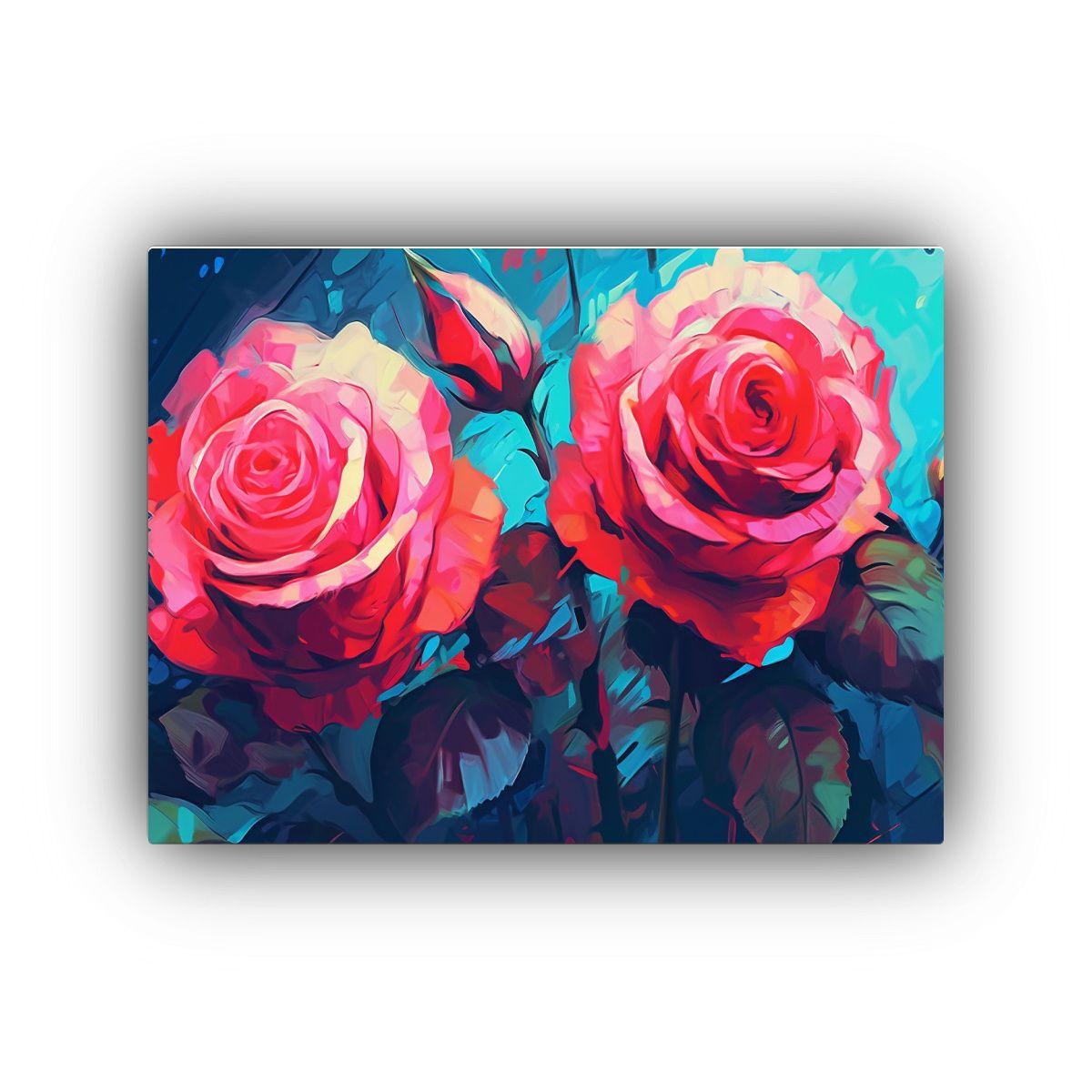 Pintura Espectacular Temática: Hermoso Rojo Con Cuchillo. 65x50cm-0