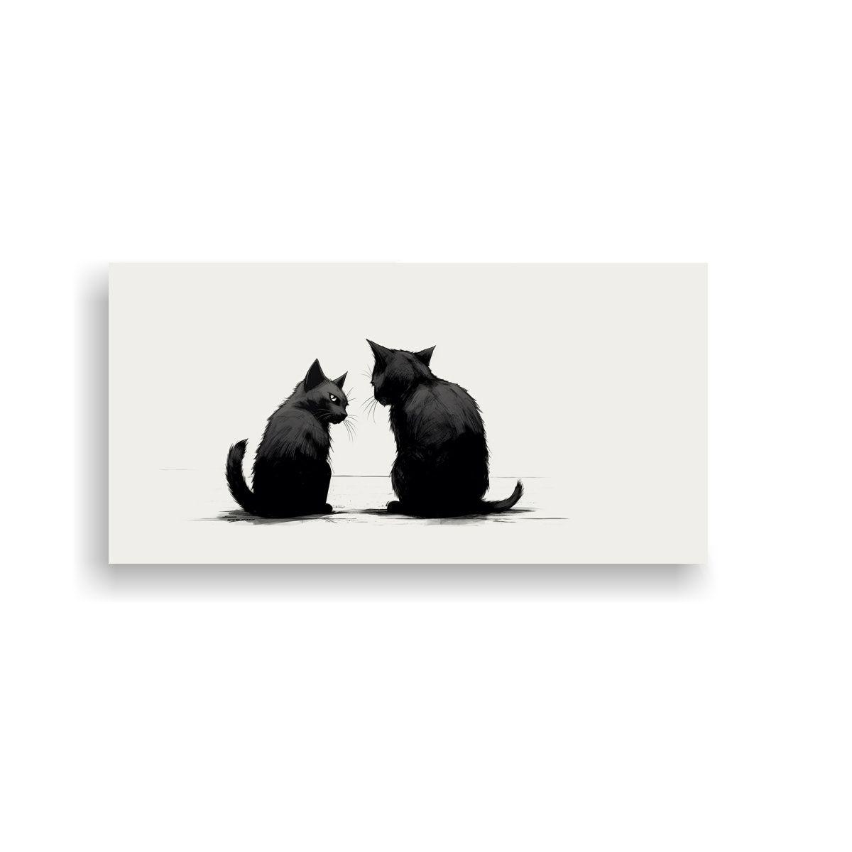 Lienzo Minimalista Estilo Manga De Los Años 90 40x20cm-0