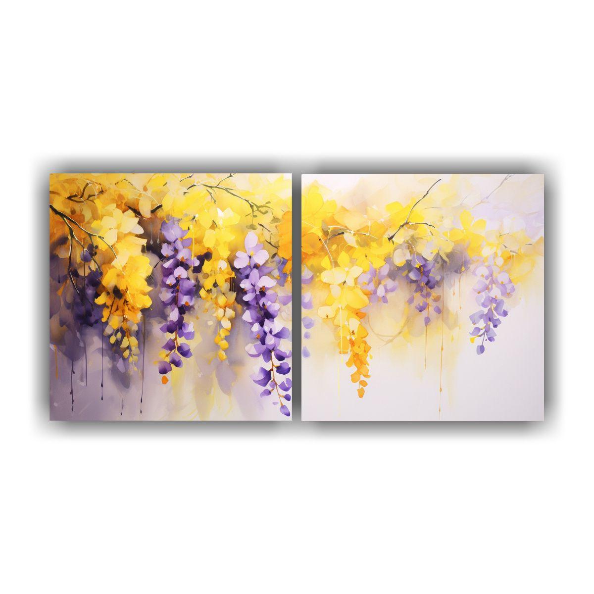 Cuadros Decoración Enigmático Amapolas 60x30 Cm-0