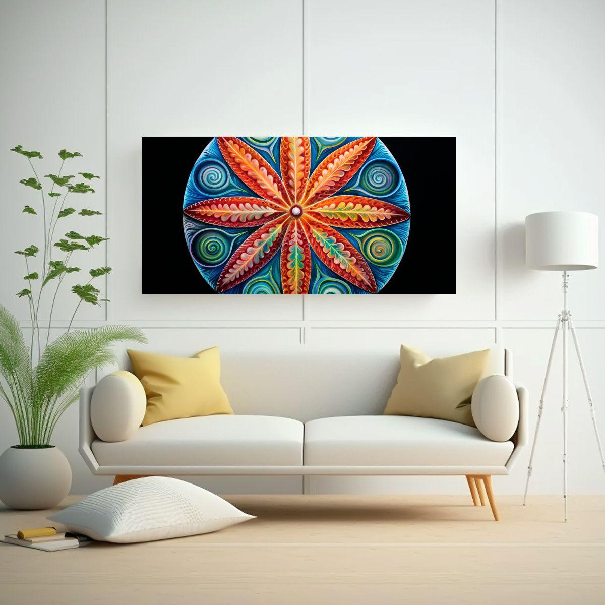 Pintura Creativa De Arte Para Comedor En Estilo 100x50cm-2