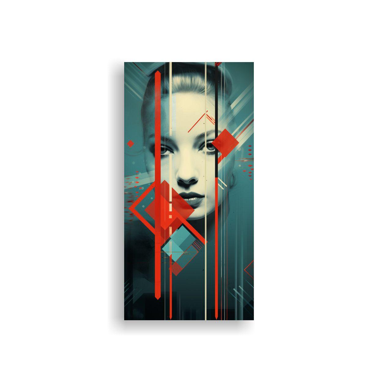 Cuadro Moderno Con Bastidor De Madera Para Usar 40x80cm-0