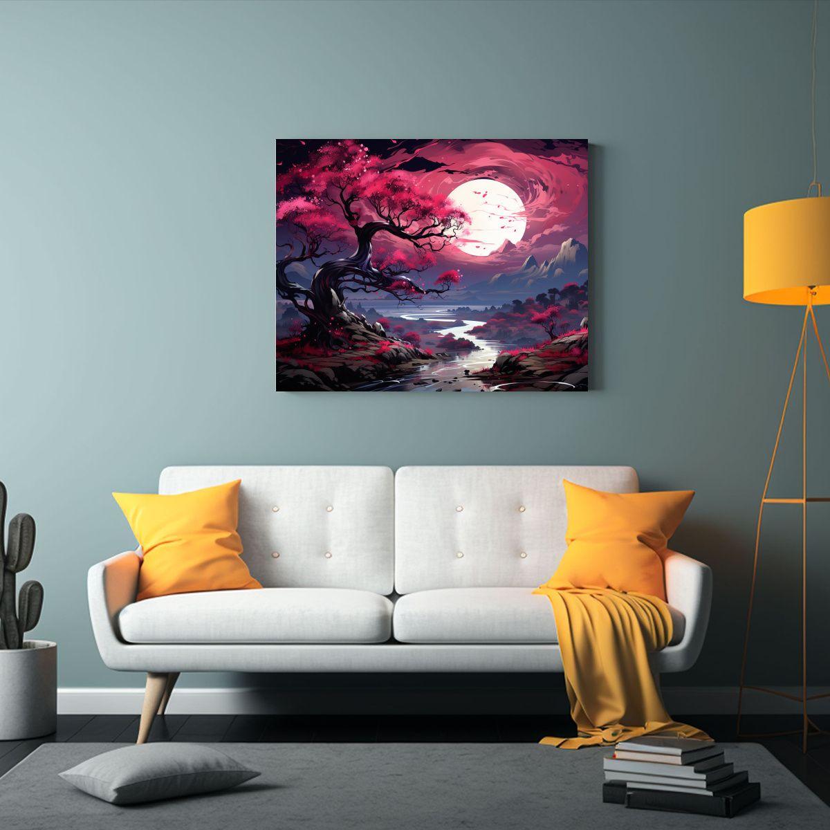 Pinturas Decorativas De Impacto Visual: Árbol De álamo En  45x30cm-2