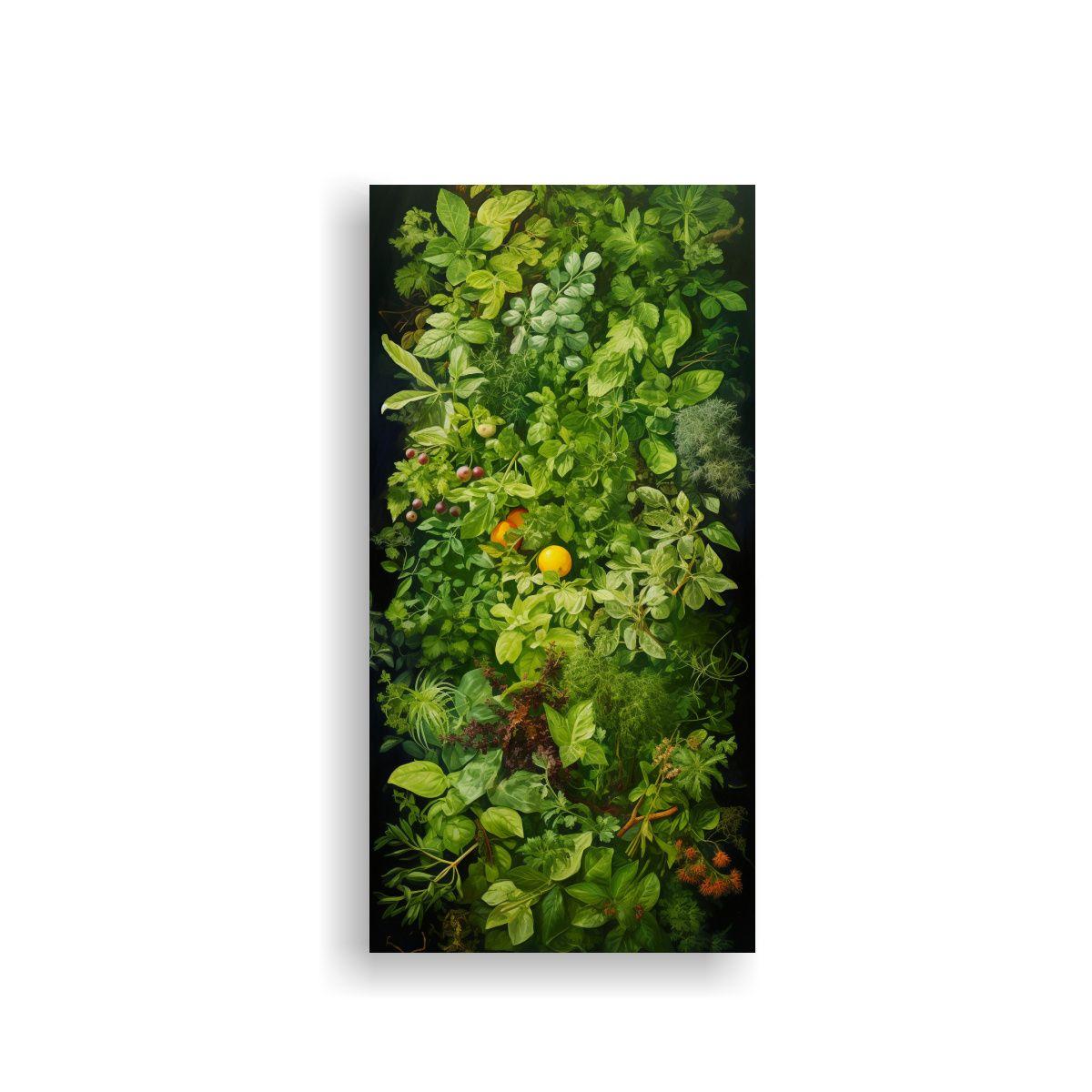 Pintura Llamativa De Hierbas Cálidas, Lienzo 70x140cm-0