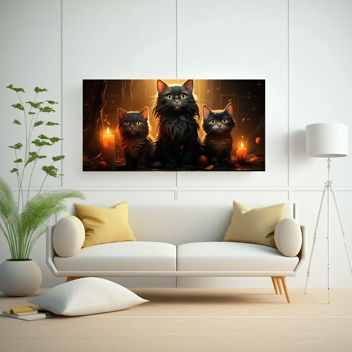 Pintura Decorativa De Patron Intenso Rectangular 80x40cm-2