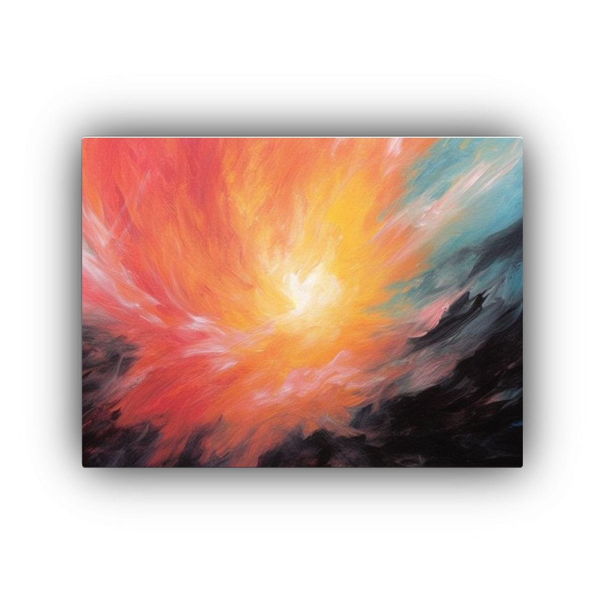 Pinturas De Decoración Con Arte Moderno Abstracto Y Fantas 75x50cm-0