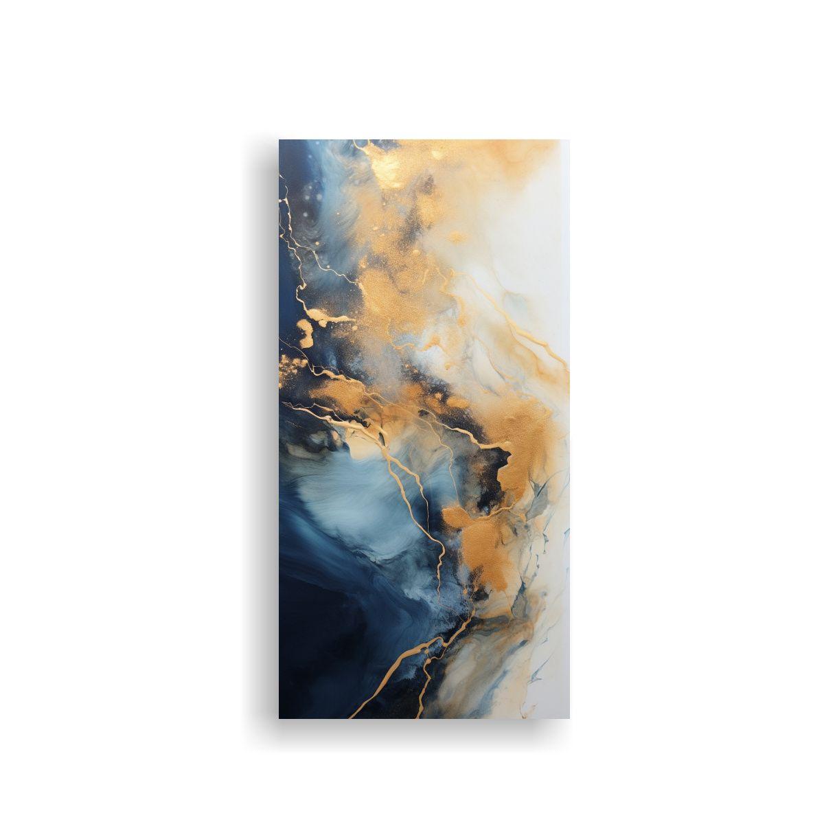 Arte Pared Abstracto Acuarela Flujo Acrílico 70x140cm-0
