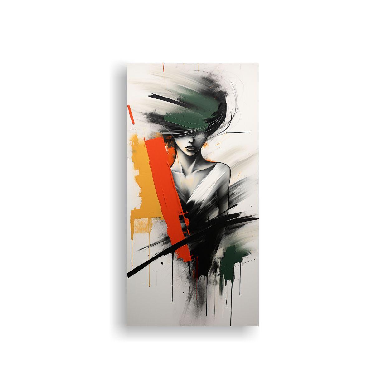 Pintura Abstracta Neominimalista De Impacto 30x60cm-0