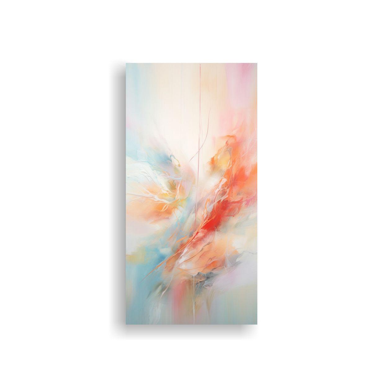 Cuadro Juvenil Lienzo Abstracto Tonalidades 20x40cm-0