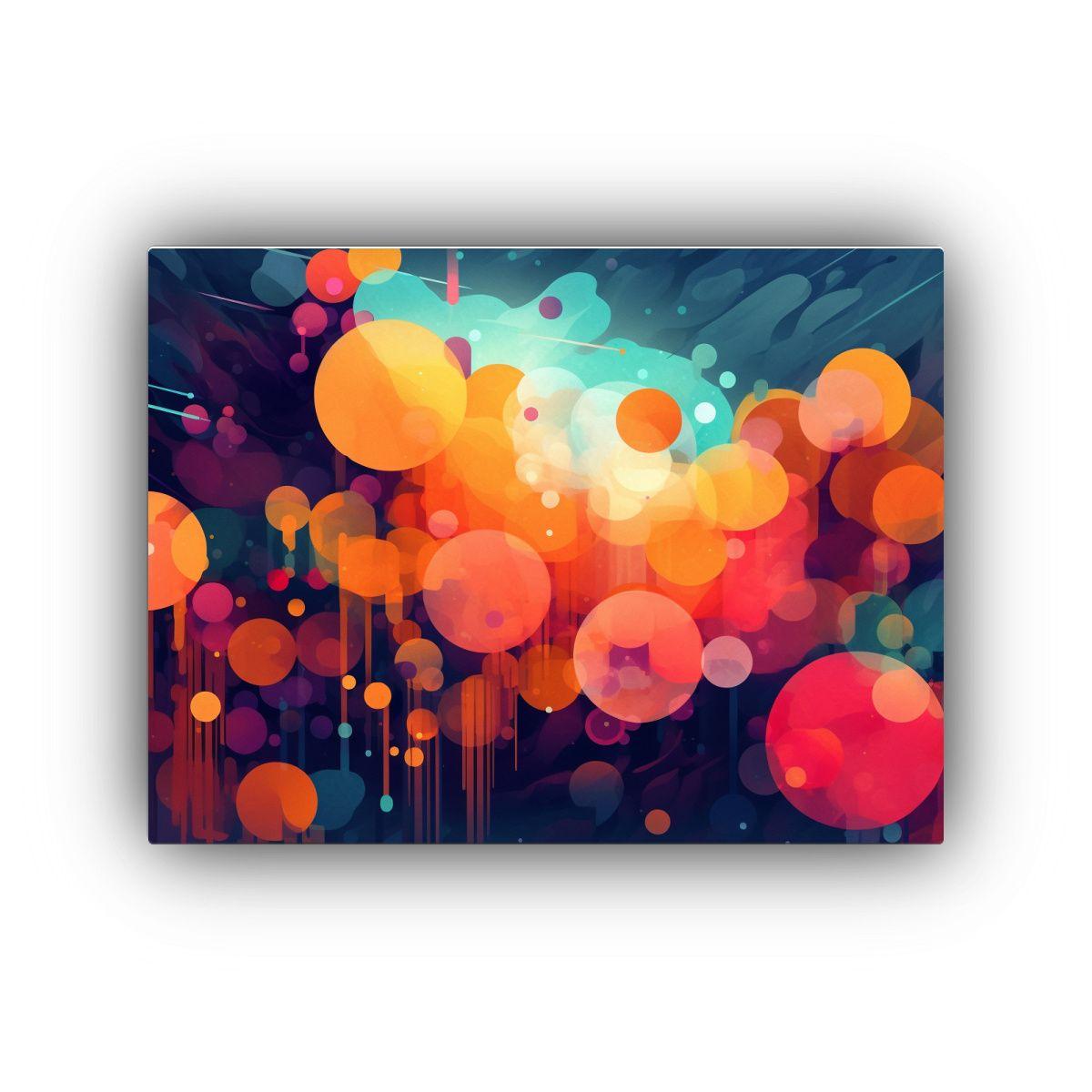 Cuadro Abstracto Digital De Arte Moderno Con Diseño De Cont 45x30cm-0