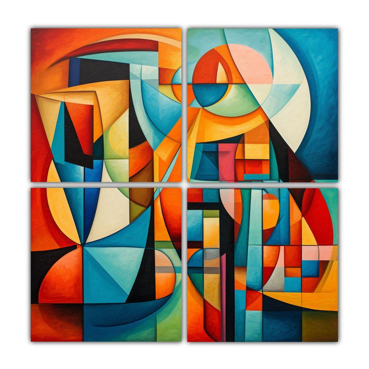 Pinturas Decorativas Abstractas Modernas De 100x100 Cm-0