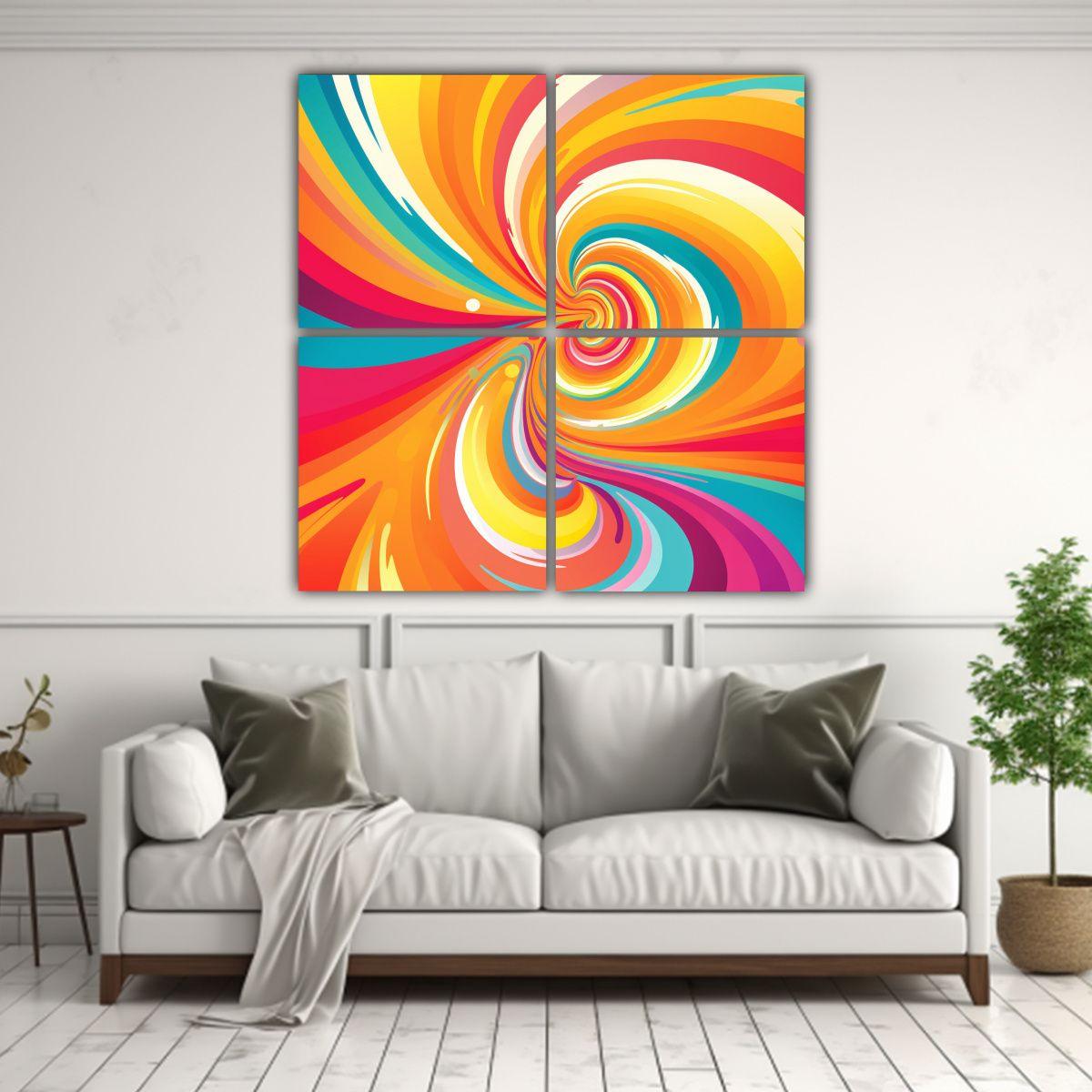 Pinturas Decorativas De Fondo Retro Vintage 180x180 Cm-2