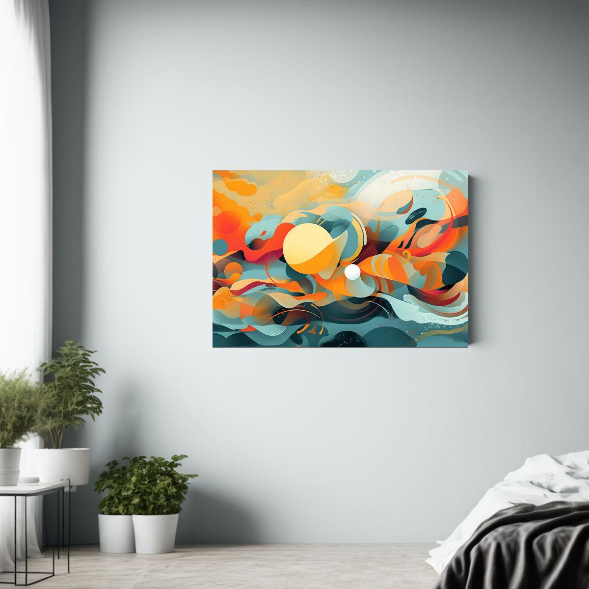 Cuadro En Bastidor Movimiento Ambiente Goin To 120x80cm-2
