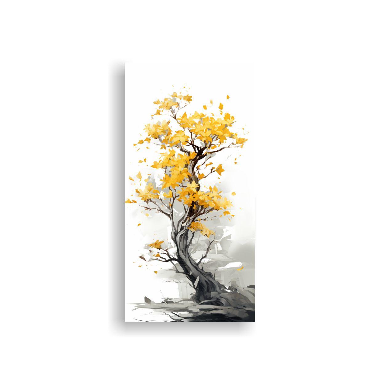 Cuadro De Lienzo Diseño Equilibrio Árbol De 60x120cm-0