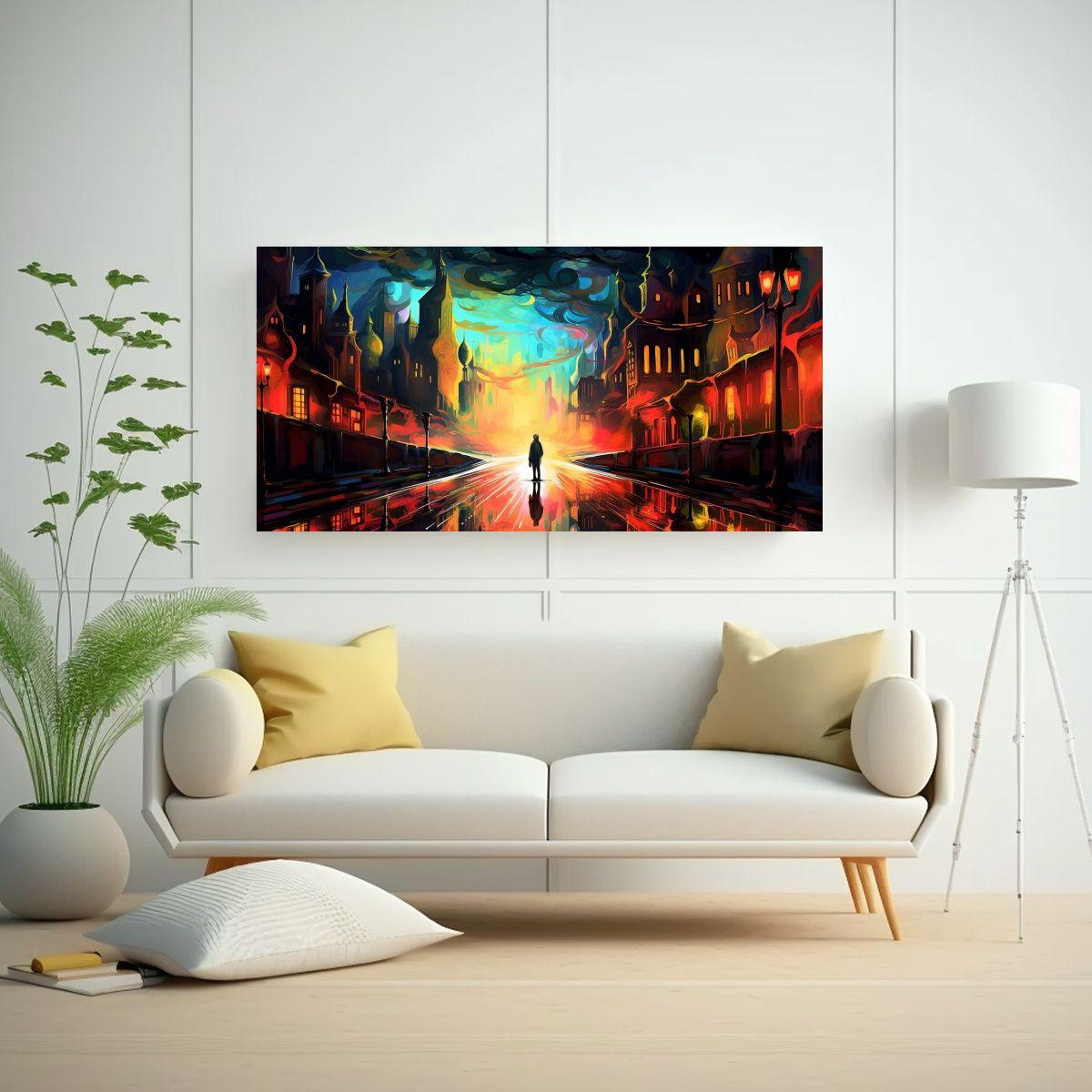 Cuadro Decorativo Psicodélico De Alta Calidad 100x50cm-2