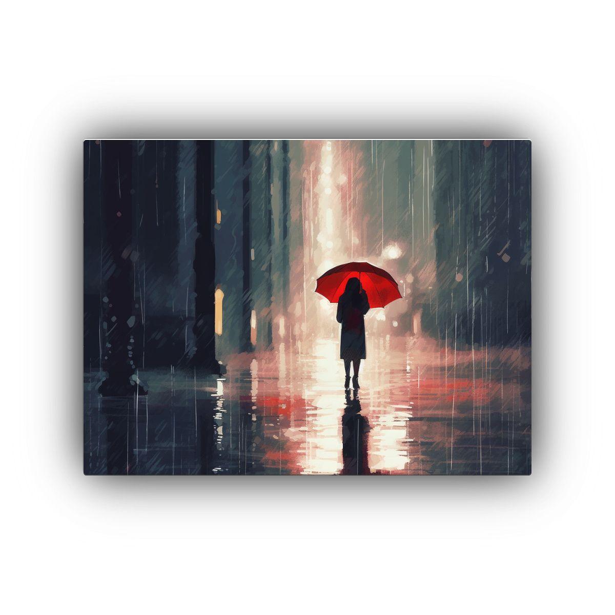 Pinturas De Ambiente Lluvioso De Concepto Artístico Fine Ar 65x50cm-0