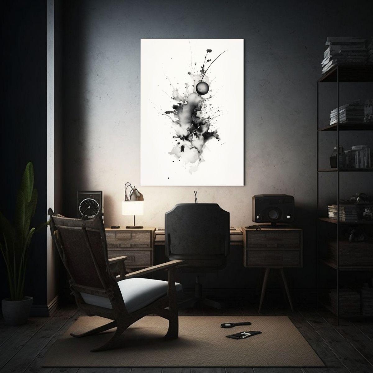 Cuadro Decorativo Floral En Acuarela Sobre Papel 80x120cm-2